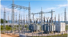 Illustrative electrical substation and grid infrastructure
